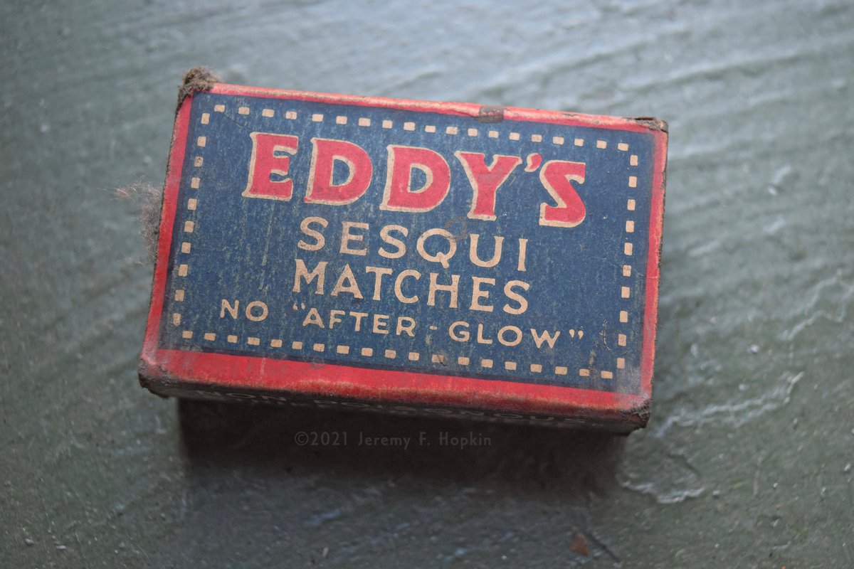 First item: Eddy's Sesqui Matchbox, c.1930s. (front & back side)