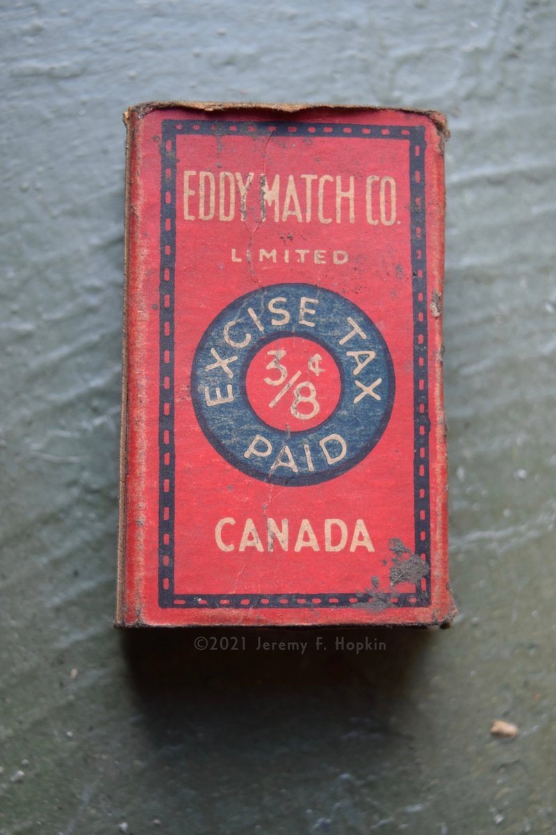 First item: Eddy's Sesqui Matchbox, c.1930s. (front & back side)