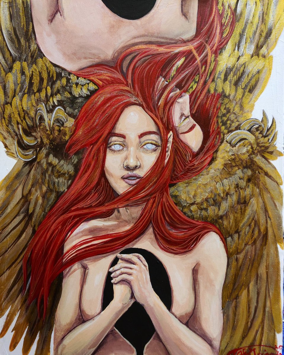 TJSGrimm's tweet photo. Personal Fav paintings that I made.
A Thread.
Also some minor NSFW content.
Pls don't ban me ':> https://t.co/9neBV5jgBb