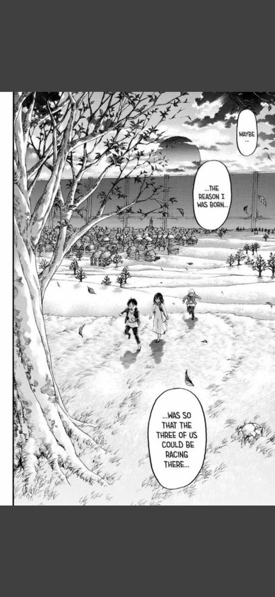 Habis ini eren tidur di pohon trs dibangunin mikasa dan kembali ke chapter 1