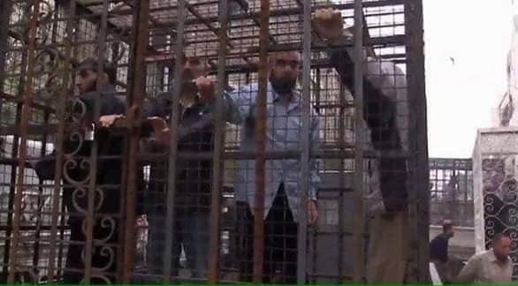 #ForSama?! No! These were actual human cages in rebel held #Douma! Pro Syrian gov families were caged including their kids! The makers of 'For Sama' #BAFTA supported these rebels. Are you going to give al-Qaeda an OSCAR..?! Wake up!