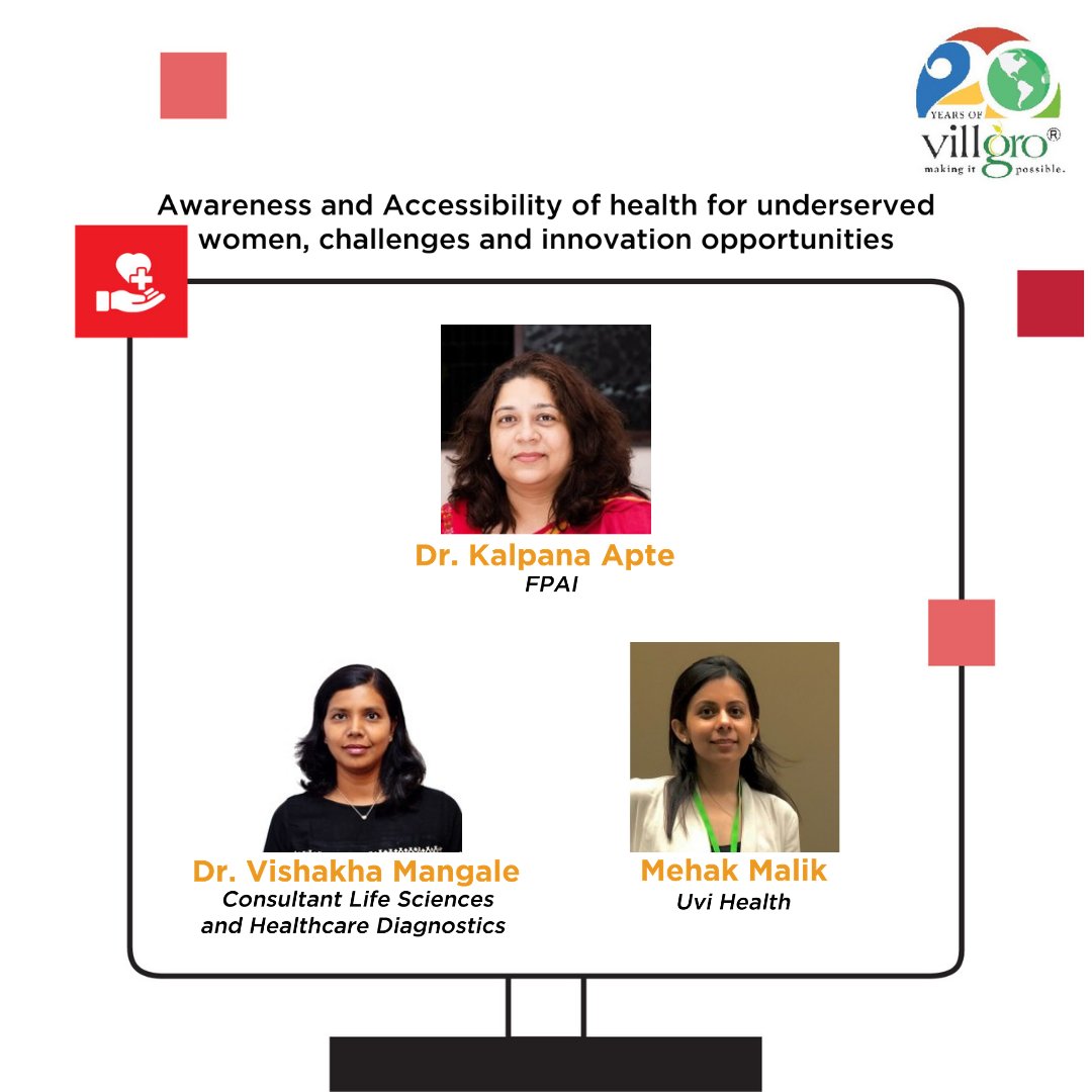 Calling all healthcare entrepreneurs for a panel discussion by Dr. Kalpana Apte, Vishakha Mangale, and Mahek Malik at Unconvention, as they explain how young underserved girls can be influenced through technology and innovation opportunities!
Register now: villgro.org/unconvention