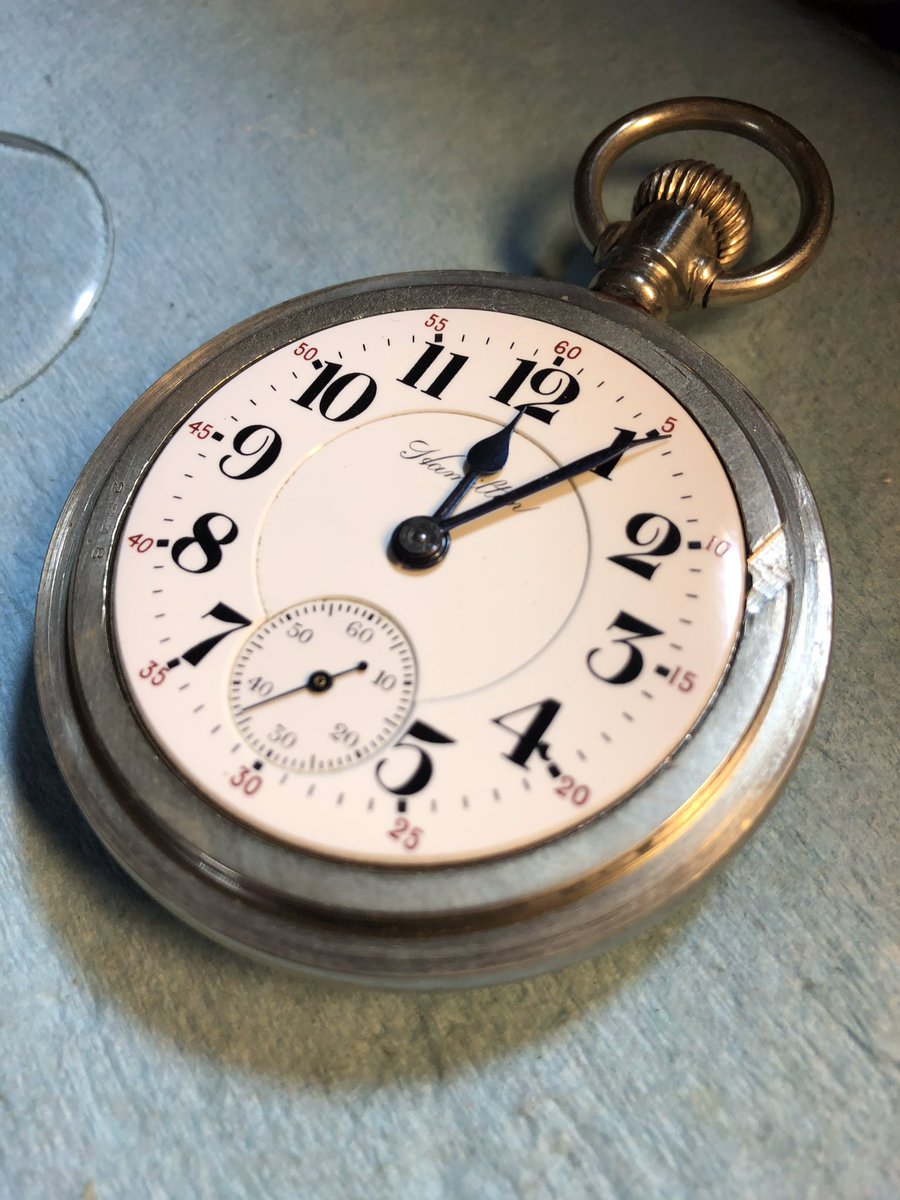 Timebuilder's tweet image. Nice Hamilton 18 Size pocket watch restored by us.