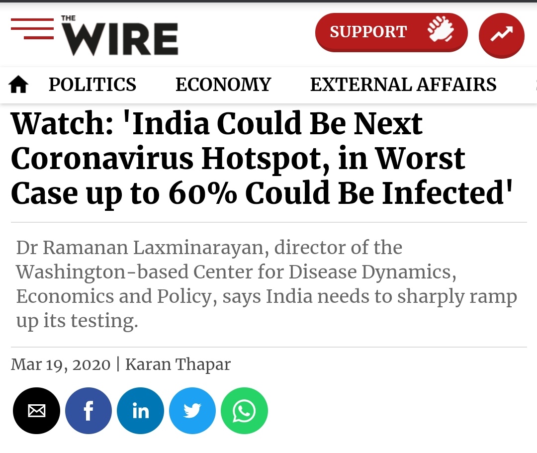 Apart from condescending global media, many Indian media houses fueled panic, predicting millions of sever infections.