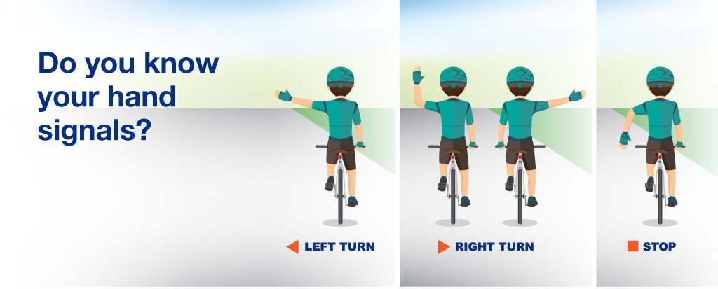 Dear Cyclists, Do you know your hand signals? Stay SAFE. 🚴🚴🚴
<a href="/NMS_Kenya/">Nairobi Metropolitan Services, NMS</a> <a href="/KURAroads/">Kenya Urban Roads Authority (KURA)</a> <a href="/ntsa_kenya/">NTSA KENYA</a> <a href="/Ke_NaMATA/">Nairobi Metropolitan Area Transport Authority</a> <a href="/Ma3Route/">Ma3Route</a> <a href="/KenyanTraffic/">KenyanTraffic</a>