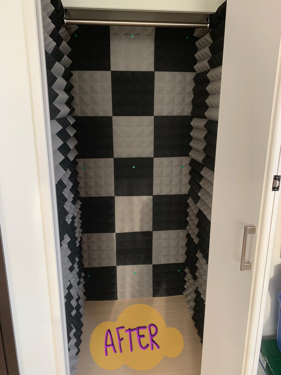 ねぇやん 今からクローゼット防音室で練習 去年の自粛生活中に完成して 大活躍しています ᴗ 自宅スタジオ 狭い 暗い 暑い 真夏は 苦しい ｰ ｰ T Co L2fa8cmwv7 Twitter