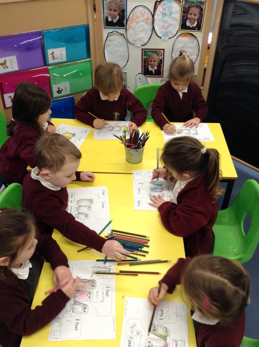 Learning about owls as part of our night and day project.