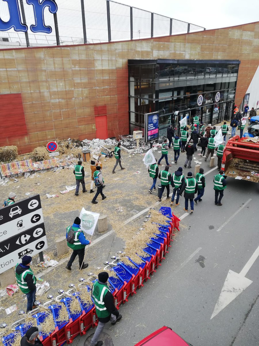 Mobilisation en cours à Angers devant <a href="/CarrefourFrance/">Carrefour</a> #saintSerge pour dénoncer l'attitude des grandes enseignes de distribution dans les négociations commerciales 😡😡
À vouloir toujours tirer à la baisse , c'est la mort de l'agriculture française ! <a href="/JeunesAgri49/">JeunesAgriculteurs49</a> <a href="/FDSEA49/">FDSEA 49</a>