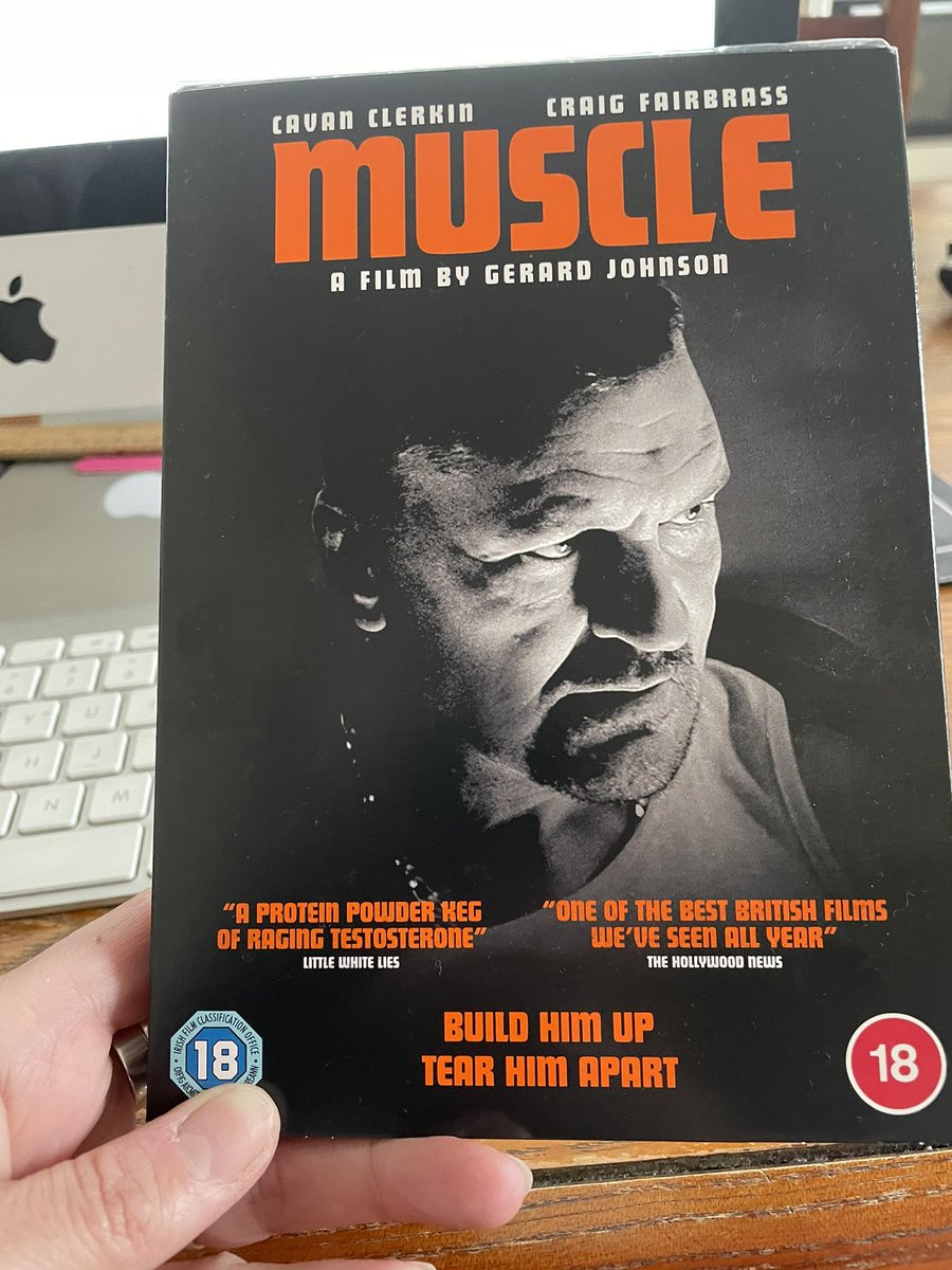 angelajreed's tweet photo. Look what came @JohnsonGerard @CavanClerkin !!! Can’t wait to see your haunting, atmospheric, edge of your seat film again. Also got to admire Amazon’s marketing - although not sure it’s your typical Valentines gift 🤷‍♀️! #musclefilm https://t.co/EvzVtovKKD