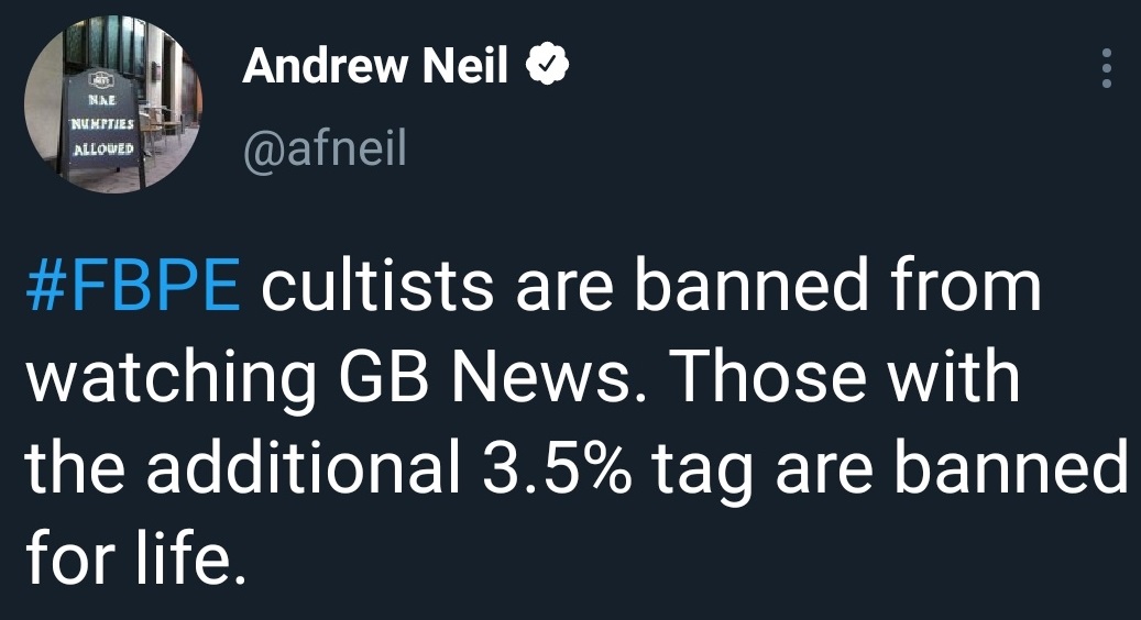 Fun Fact: Andrew Neil who before it went on air was 'banning' people from watching GB News... is actually banned from GB News. 😂🤣😂#GBeebies #AndrewNeilShow