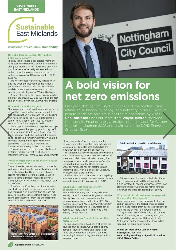 Pleased our work &amp; the potential for businesses to get involved features in the <a href="/EMCBizNetwork/">Business Network</a> Business Network Magazine -
February edition 👇🏼 <a href="/EMChamberNews/">Chamber Newsroom</a> <a href="/EMC_Policy/">EMC Policy Team</a> @D2N2LEP <a href="/nttmenergycity/">Environment and Sustainability Nottingham</a> <a href="/CN2028/">Carbon Neutral Nottingham 2028</a> <a href="/MyNottingham/">🏹 My Nottingham</a>