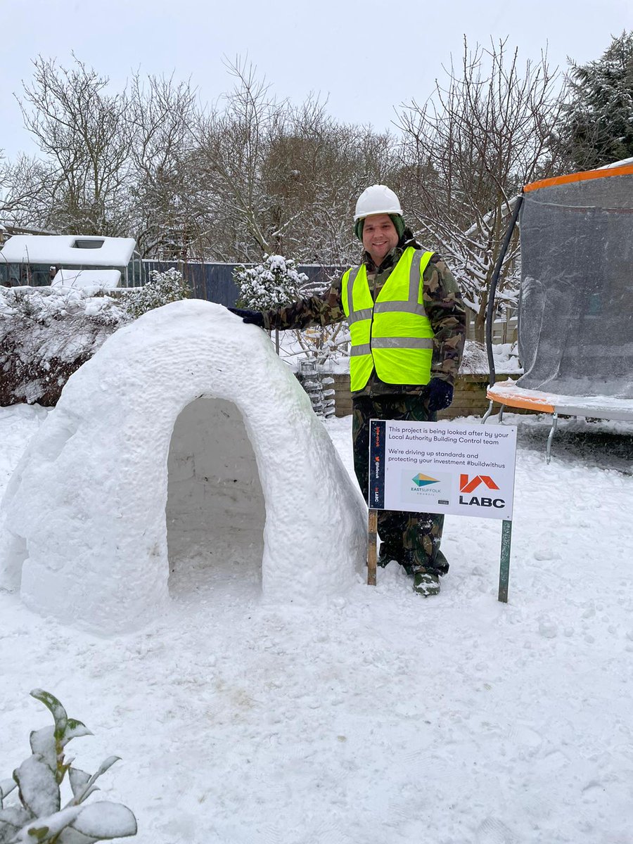 <a href="/eastsuffolkbc/">ES Building Control</a> Partnership manager starting his little ones young in construction! He's carrying out a thorough completion inspection <a href="/labcuk/">LABC</a> <a href="/EastSuffolk/">East Suffolk Council</a>