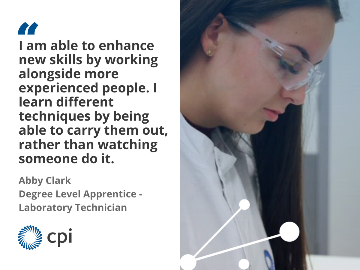 ukCPI's tweet photo. Introducing Abby!
Working from the age of 13, Abby wanted to gain a degree whilst continuing to work. Abby tells us what the benefits of studying an apprenticeship are to her… #NAW2021 #IminNCL @appenticeships https://t.co/OzG41V7osF