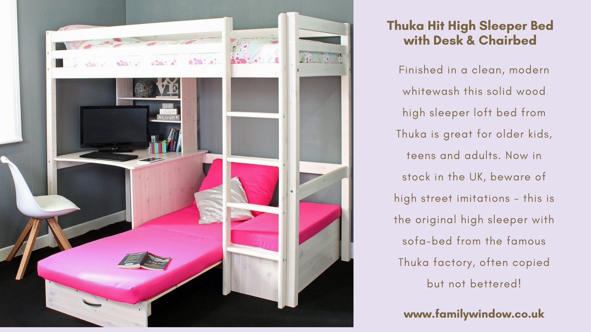 familywindow's tweet photo. This is the original high sleeper with sofa-bed from the famous Thuka factory, often copied but not bettered! View features and shop today at https://t.co/Fx4XAPy7YZ
#familywindow #moderndesign #bedwithwardorbe #wardrobestorage #furniture #kidsbeds https://t.co/0SqZ5775Dw