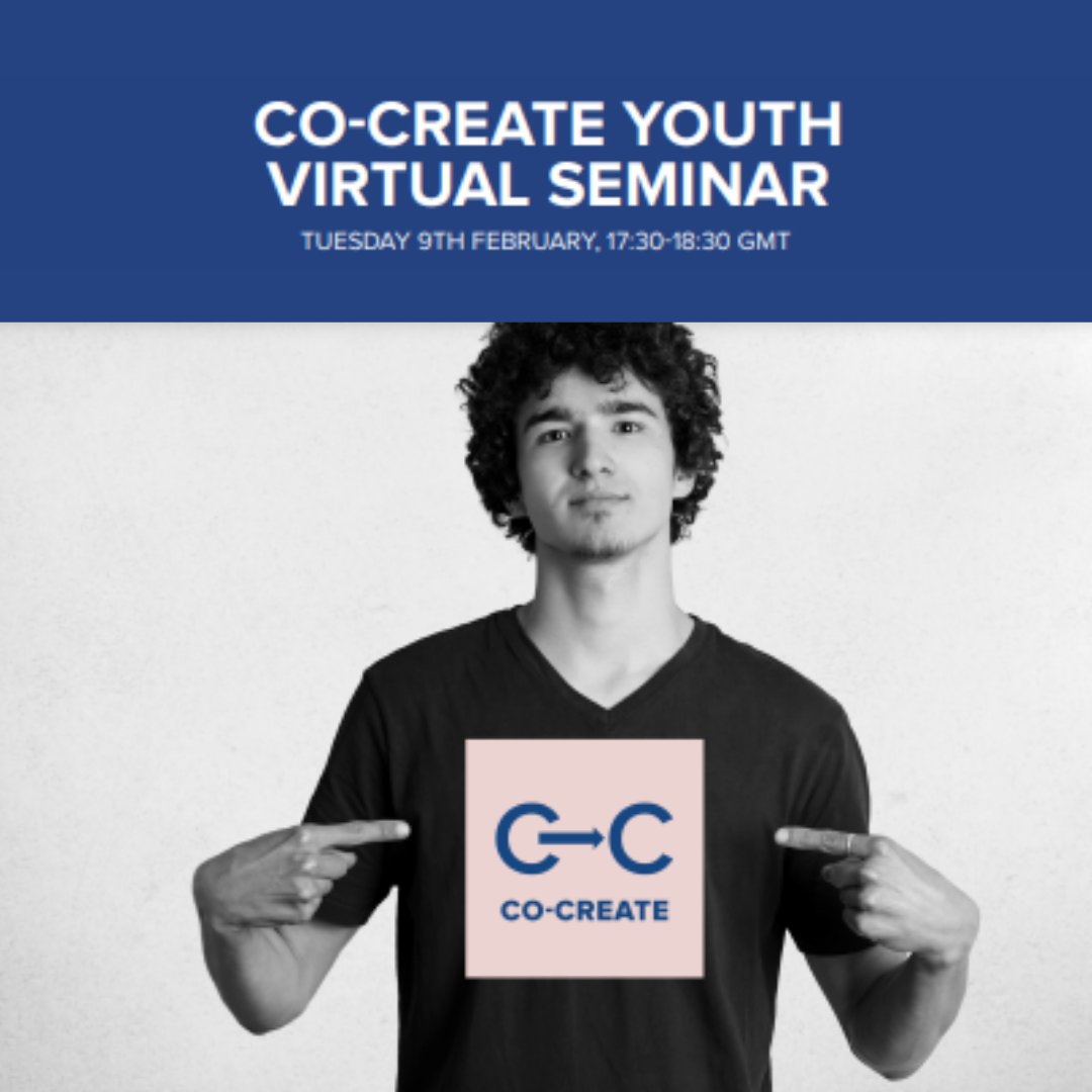Join us on today, 17:30-18:30 GMT in this event where CO-CREATE youth will share insights from their participation in the project. 

⚡️How young people are taking matters into their own hands? 
Register here: tfaforms.com/4876198

#CC4EU #Youth4CC @EU_COCREATE
