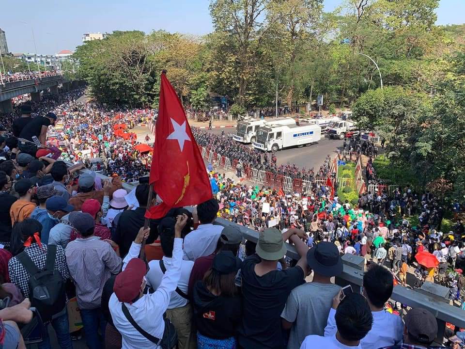 Police Shot to dead 9 peoples who is peacefully showing their wish For Democracy and to free Our Leader. 
Nobody done the terrorist action.
So Why?
Is this called their Democracy???
What a shame!!!
Lifes in Myanmar is not fair this way.
#SupportDemocracy
#FreeAungSanSuKyi