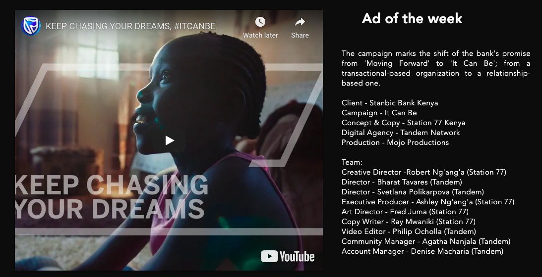 acmimagazine's tweet photo. Updated credits
ft. @MojoKenyaProd @TandemKenya 
https://t.co/BQyNrpqvwb https://t.co/2W7NrYWj6y