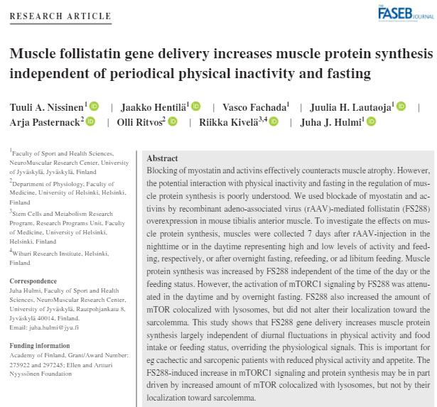 Biology of Physical Activity tweet media
