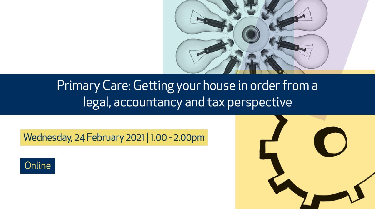 CAPSTICKSLLP's tweet photo. Join us for our webinar on 24 February where our experts  will discuss the most effective way for #GPs to get their house in order from a legal, accountancy and tax perspective. Learn more and register here: https://t.co/5sKJ6JkgF4 https://t.co/QyGaPszuch