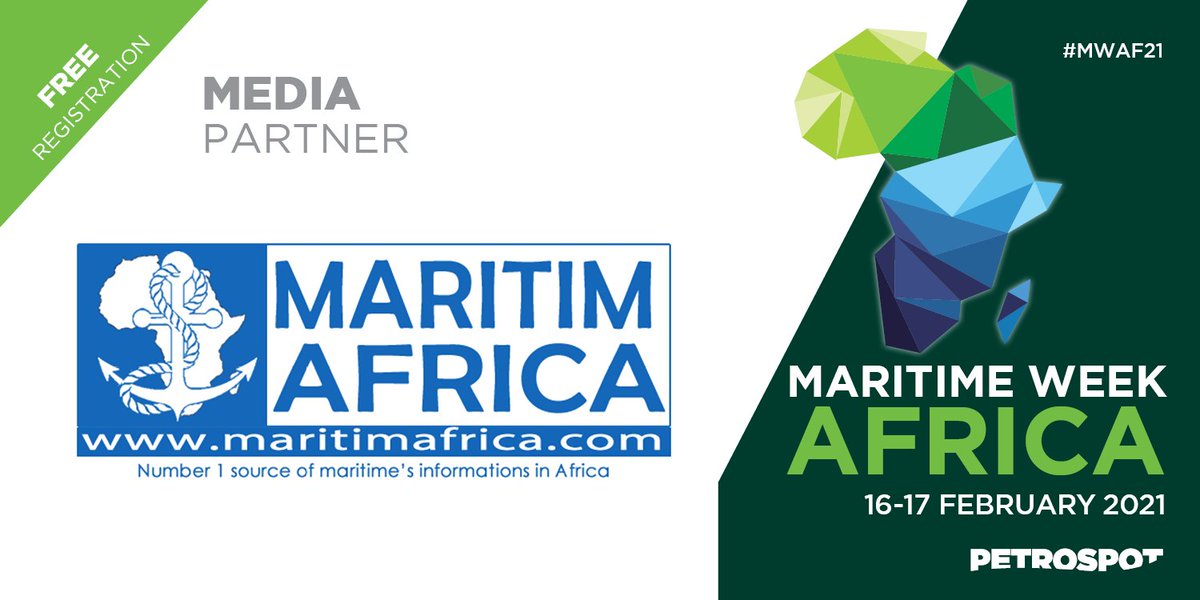shipdotenergy's tweet photo. We are pleased to announce @maritimafrica as a Media Partner for Maritime Week Africa 2021.

Find out more about Maritimafrica here ➡️ https://t.co/PYEVn0UqZN

To find out more about Maritime Week Africa 2021, please click here ➡️ https://t.co/03m0S9idKC

#maritime #MWAF21 https://t.co/tS07zilRfN