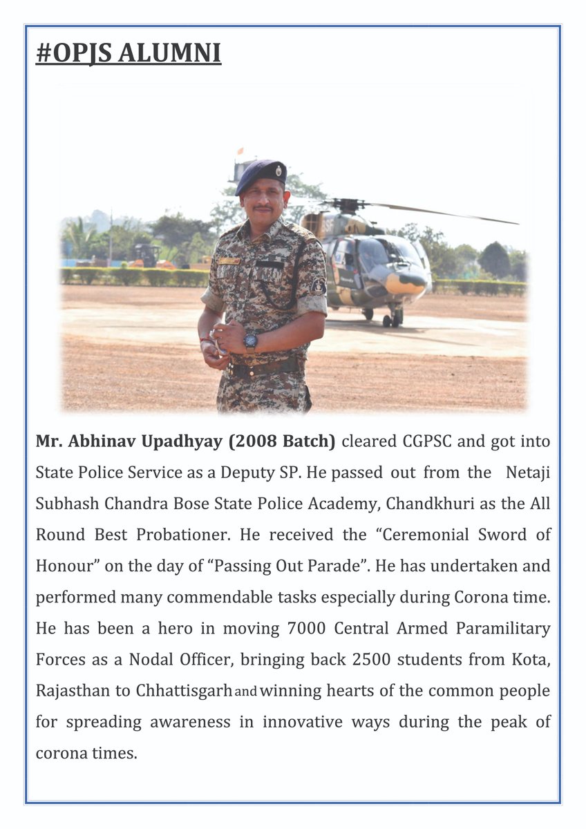 opjsrgh's tweet photo. @opjsrgh is proud of Mr. Vinay Kumar Agrawal and Mr. Abhinav Upadhyay #OPJSAlumni for their commendable services during the challenging Corona time and scripting new success stories. We wish them all the best for their promising future. @JSPLFoundation @JSPLCorporate @RKTrivedi5 https://t.co/mc8BRDMdDU