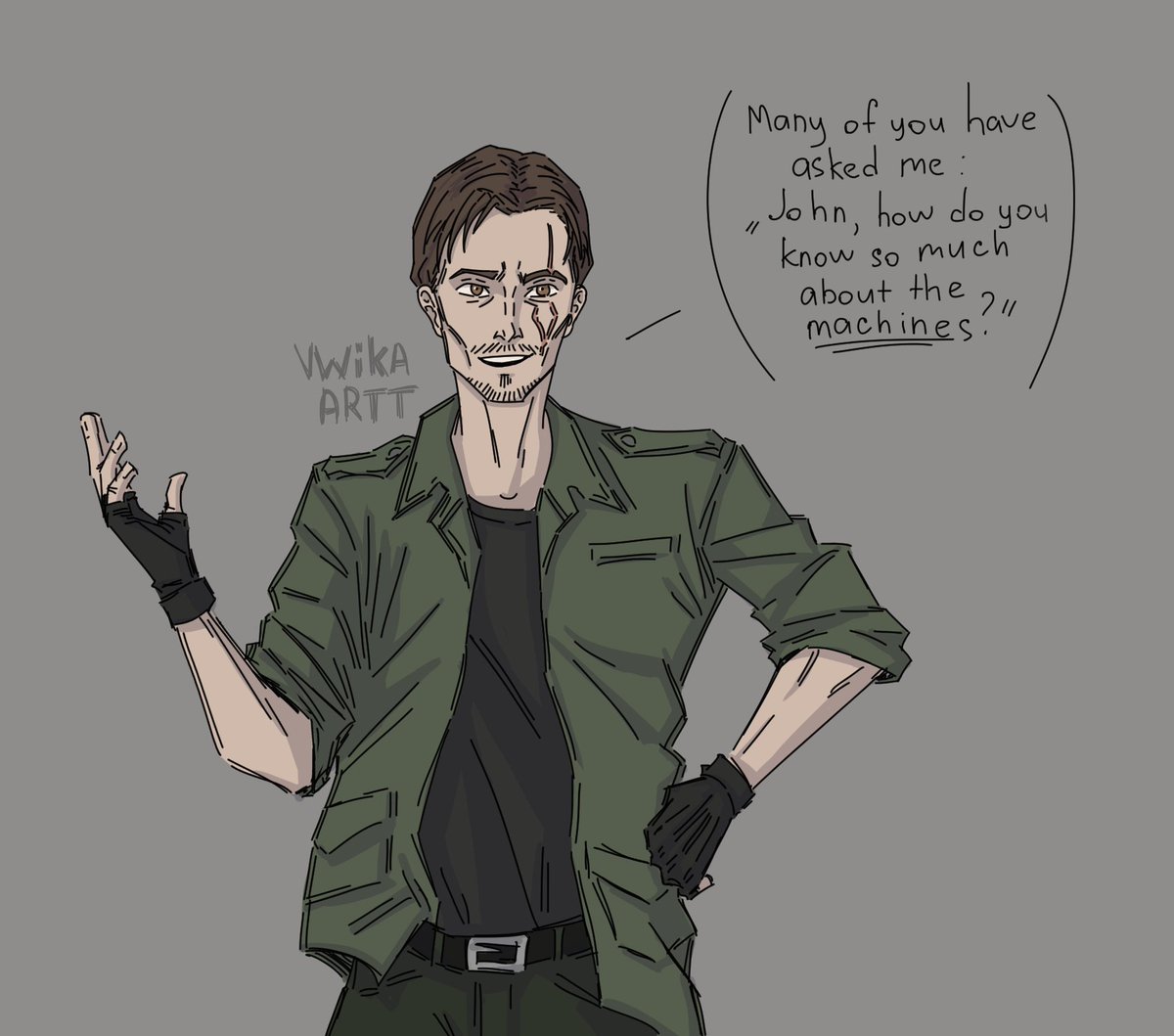 VWika_Artt's tweet photo. Terminator AU
Adult John Connor and his terminator-protector-friend-father figure Uncle Bob
#Terminator #JohnConnor #T800 #UncleBob #TerminatorSalvation #TerminatorFanArt #TerminatorAU https://t.co/mrHL1y4i8b