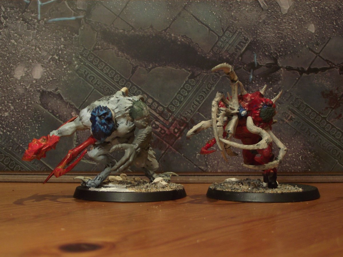 GobagaUlfhednar's tweet photo. 2 re-spawned Chaos Spawns built for the #brayherd #AgeofSigmar #Warmongers #wepaintminis https://t.co/KDbRE3LvI0