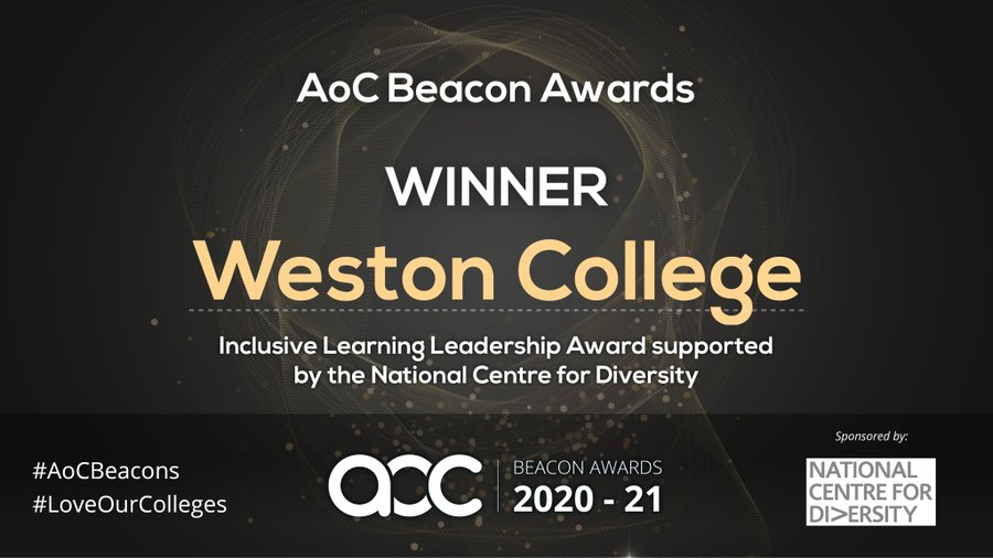 SirPaulPhillips's tweet photo. Delighted that @westonCollege won the @AoC_info Beacon award it has been a lifelong goal for me to level up in all areas so thrilled that our work #CfESEND @WoewPDM @PrisonEdWeston and wellbeing is recognised https://t.co/IFeguJIbut Visit our session #AoCConf next https://t.co/39wfKsZEXJ