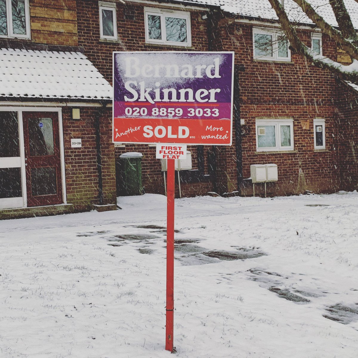 There's 'snow' place like home!   Thinking of looking for a new home? Don't let the weather slow you down, contact us to discuss your requirements and book a free valuation - 020 8859 3033. #estateagent #Eltham #SE9