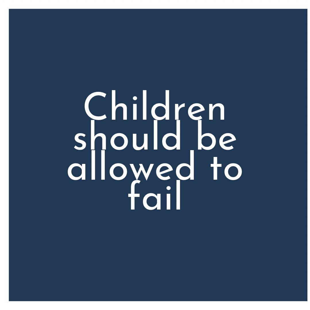 benkirk8's tweet photo. As parents, it is ok for our children to fail, in fact it is a good thing, we learn far more from failing than we do from succeeding. #failureisgood https://t.co/CzTNEQVXai