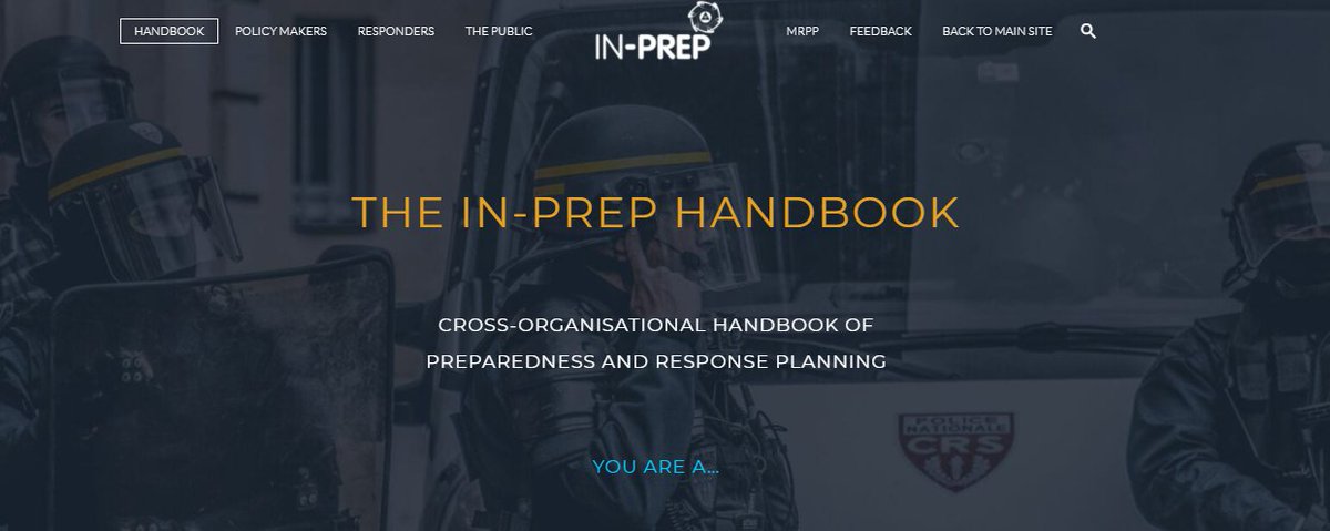 The purpose of the IN-PREP Handbook is to bring together practices in civil protection-related cross-organizational collaboration. The Handbook provides examples from across Europe which can help those involved in #crisis management and #disaster response to plan for the future.