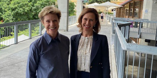 Two outstanding female leaders in Australia's independent schooling sector. Thank you <a href="/BGGS/">Brisbane Girls Grammar School</a> &amp; Principal Jacinda Euler for hosting <a href="/IndSchoolsAus/">ISA</a> CEO Margery Evans during her tour of Qld independent schools