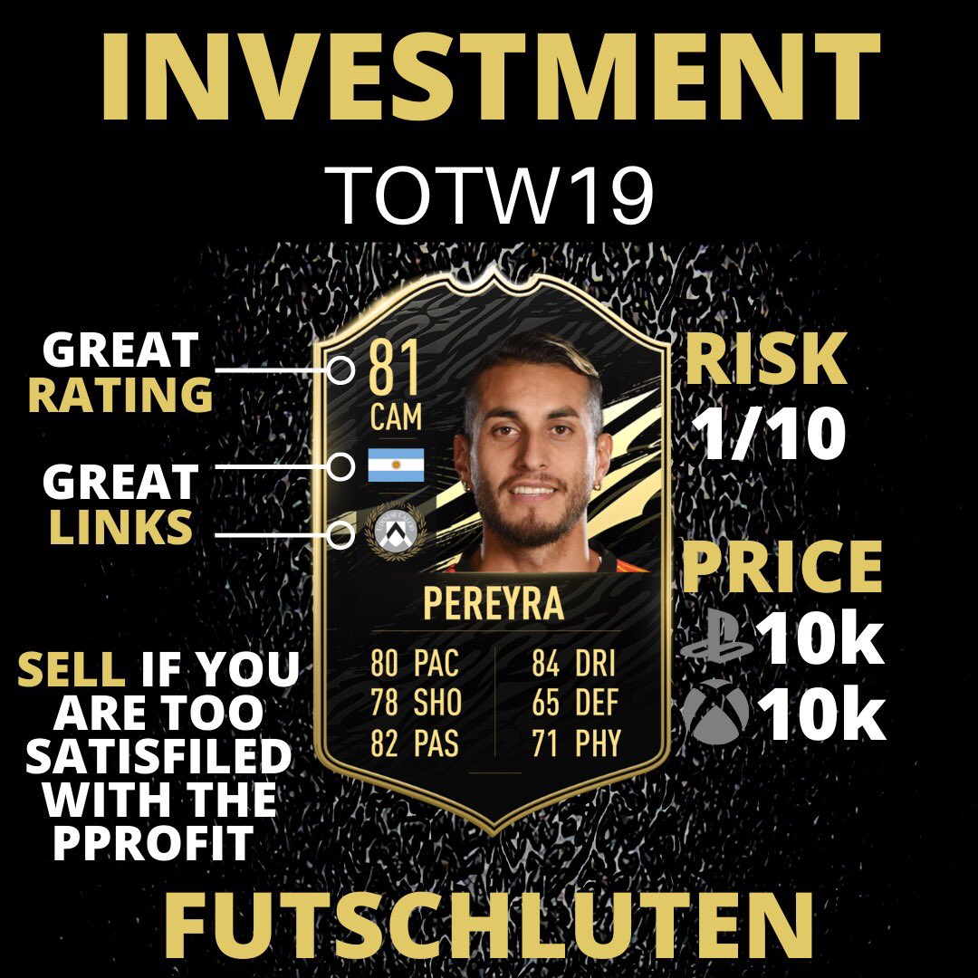 FUTschluten's tweet photo. Totw19 Investments 🔥 #fifa21 #team #teamreview #fut #futtrading #futtrader #invest #investment #trading #trader #tips #trade #toty #totw #ronaldo #mbappe #UT #ULTIMATETEAM #FIFAULTIMATEAM #FIFAPACKS #CHAMPIONSLEAGUE #TEAMOFTHEWEEK #totw19 https://t.co/JXEs9ghqTh