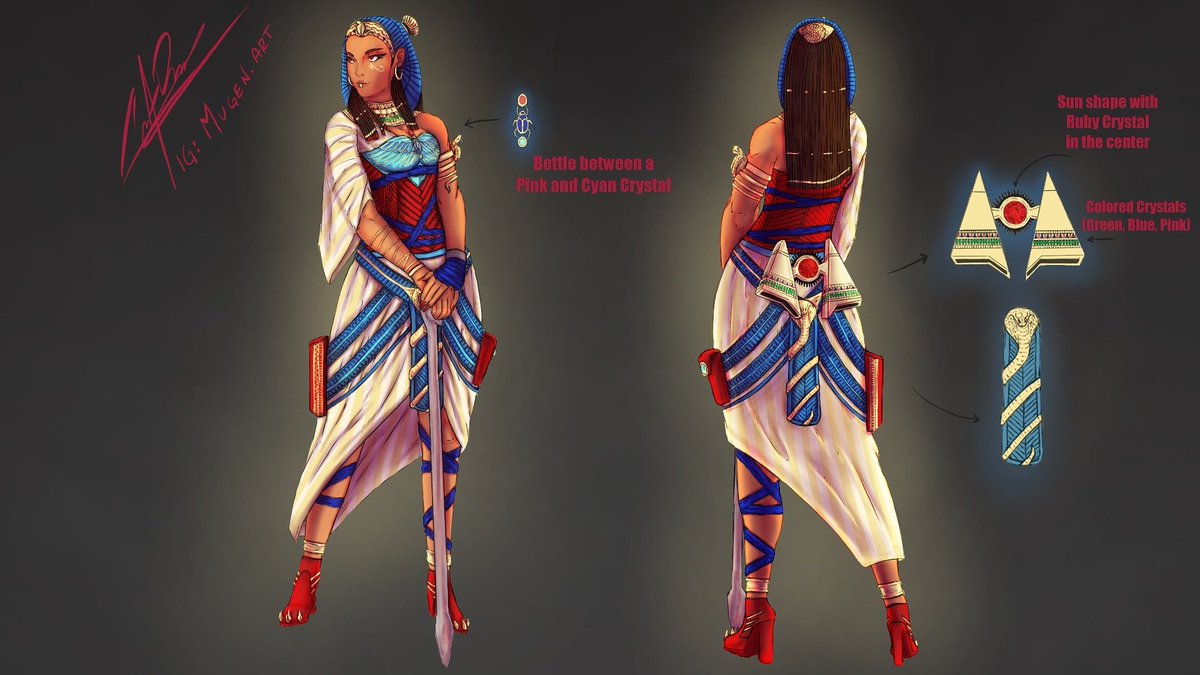 MugenHowl's tweet photo. APEX LEGENDS - Loba Cleopatra skin concept art Done!🤘🏼🔥🔥
This design was fun to make, personally one of my favorites. Hope you all enjoy!!😊 https://t.co/sisWs6BSaH