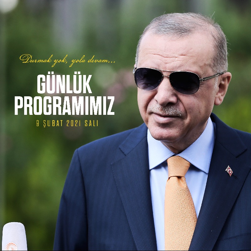 RTErdogan's tweet photo. Bugünkü mesaimiz... 🛰
