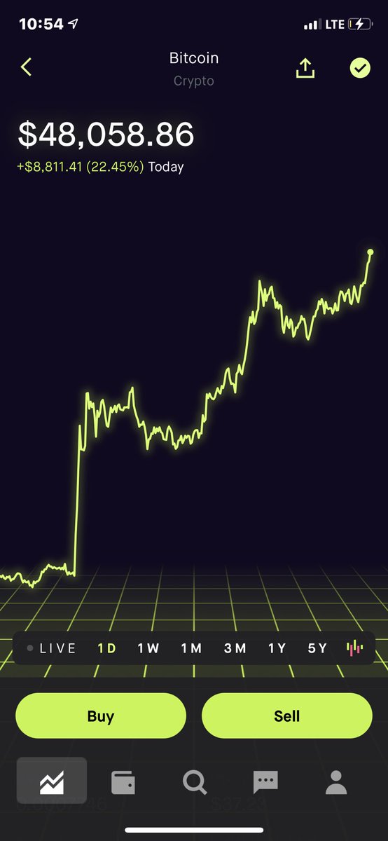 Jacee_Noble's tweet photo. To the moon!!! #bitcoin c’mon #dogecoin you next!! https://t.co/viBNXwUhOt