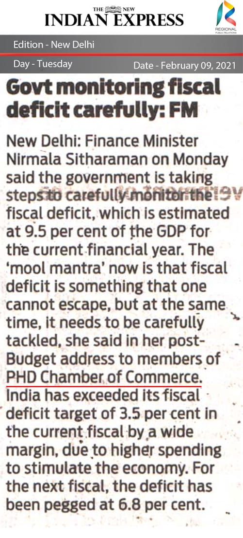 phdchamber's tweet photo. Demystifying Union Budget 2021 Interactive Session with Hon'ble @FinMinIndia , Smt @nsitharaman   which has been widely Covered by Leading English &amp; Financial Dailies .

#UnionBudget2021 #FinanceMinister #NirmalaSitharaman #Budget2021 #News #Newspaper @EconomicTimes https://t.co/XFXUDZ9nq3