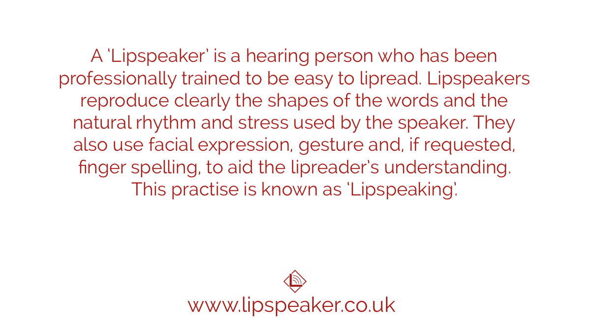 LipspeakerUK's tweet photo. We specialise in the provision of #Lipspeakers & #LipspeakersWithSign but we work with a wide range of communication professionals from #STTRs to #BSLInterpreters. Still to this day, one of the most common questions we’re asked - What is a #Lipspeaker https://t.co/lywj44xoz3