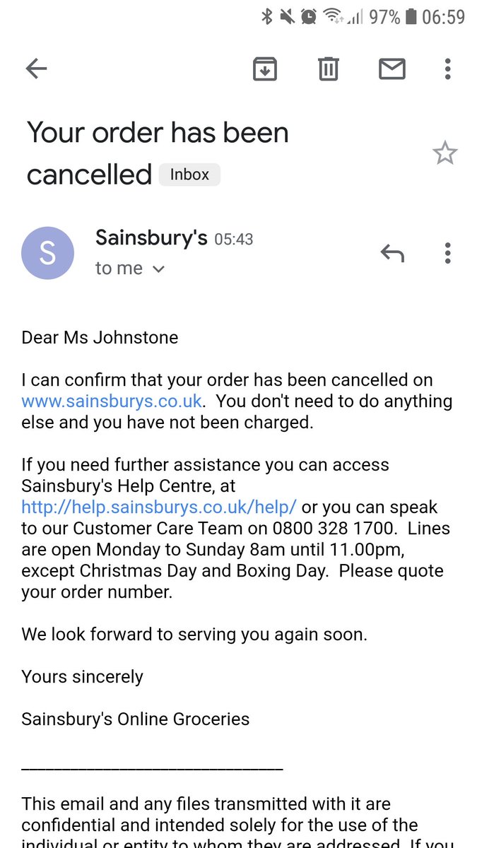 BrandBuddle's tweet photo. @sainsburys I assume this is because of the snow? No indication. https://t.co/e6UWxUAbUr