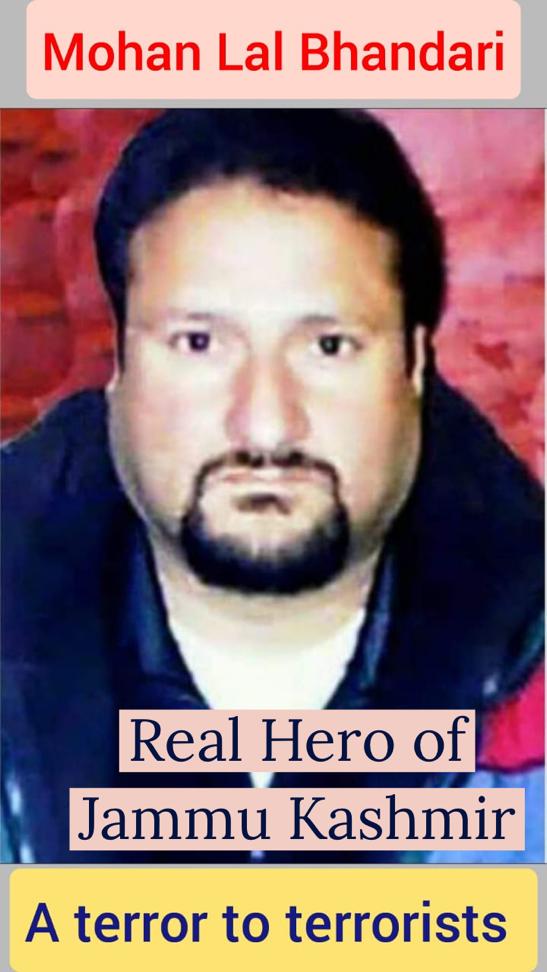 Mohan Lal Bhandari hailed from Paserkoot Chatroo, Kishtwar was terror 4 terrorists 4 many yrs. During his lifetime he never allowed terrorists to enter in this area. But on fateful day of 25 Dec 2006, at Chingam when he was all alone he was attacked n was killed  #RealHeroOfJK