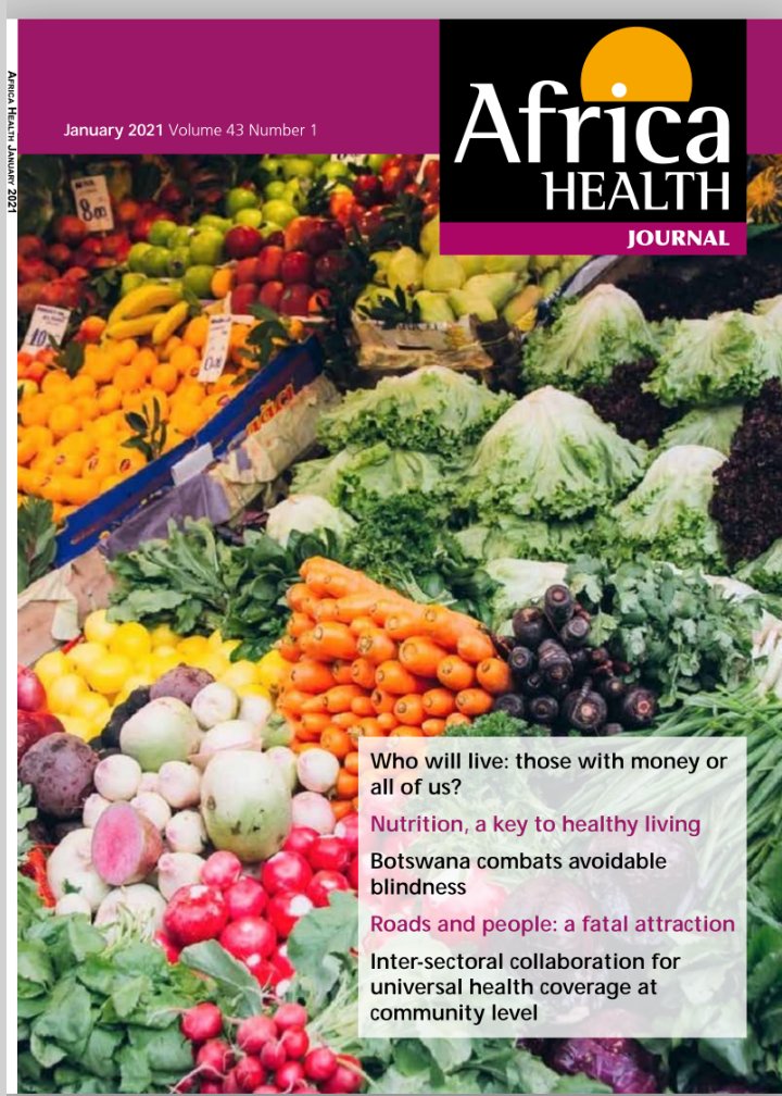 AfricaHealthJnl's tweet photo. Have you read the #AfricaHealthJournal January 2021 edition yet?
Visit us: https://t.co/e3bjKaK0X1
@CarolNatukunda @HealthMadeHome @globalhealth_de @Kevivuvu @MoetiTshidi
#HealthyLiving
#HealthisMadeAtHome https://t.co/bZ4jOpEkOG