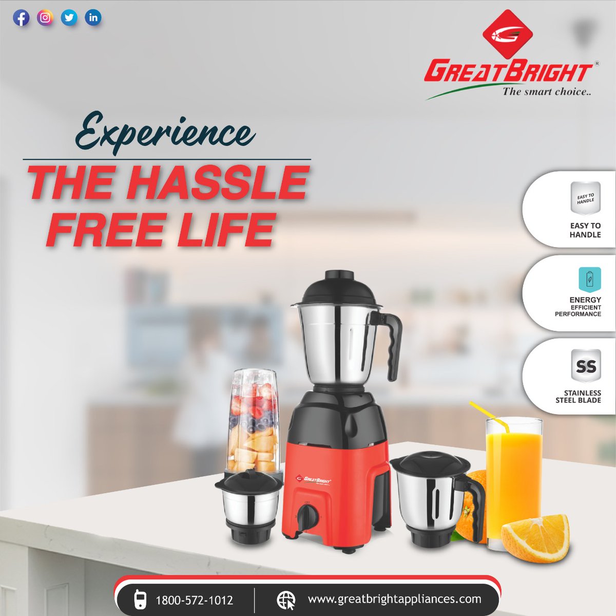 bight_great's tweet photo. LIVE EASY, LIVE BETTER WITH GREAT BRIGHT LONG LIFE HOME APPLIANCES
Order Now :- 9835900001
Visit Now on :- https://t.co/9MNCNeD4nK
#GreatBright #ElectricalAppliances #HomeAppliances #smartChoice #KitchenAppliances #Mixer #Grinder #BestQualityProducts #HeatConvector https://t.co/OAhGQDqcag