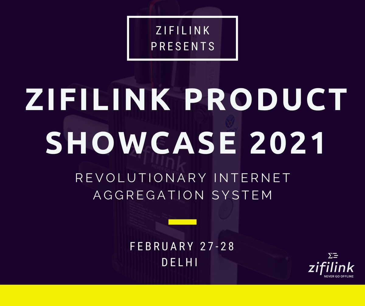 Benlycos_PvtLtd's tweet photo. Zifilink's first-ever event "Zifilink Product Showcase 2021" held on February 27th and 28th in Delhi. Watch out for this section to know more.
#zifilink #zifilink3x #zifilink5x #internetbonding #eventannouncement #event #firstevent #2021 #event2021 #delhi #febevent https://t.co/AoU7XyjOXu