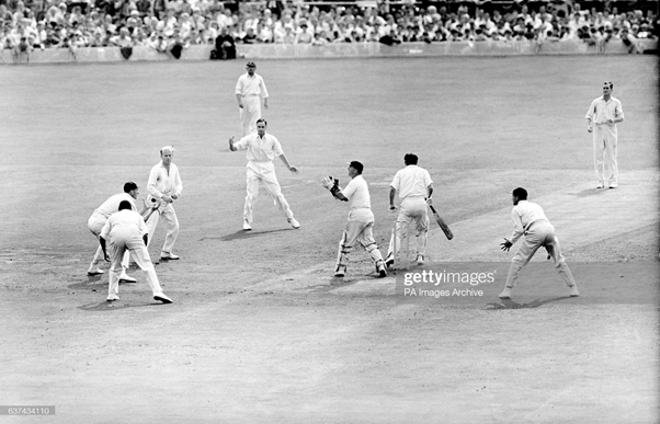 And in the fourth Test at Manchester, they accounted for all 20, Lock accounting for one.