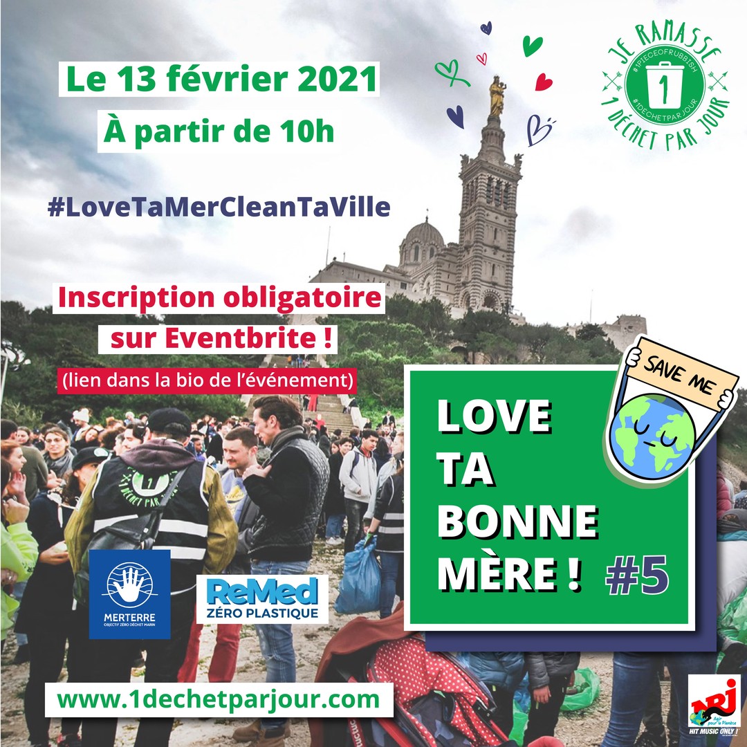 1PieceOfRubbish's tweet photo. Il est là notre événement préféré Love Ta Bonne Mère !
.
👌On te donne rdv le 13 février à partir de 10h aux pieds de La Bonne Mère pour un ramassage de dingue ! Ramène tes potes, ton crush ou qui tu veux, et viens participer à une action de ramassage pour nous offrir une vill https://t.co/7l3NnqYkPU