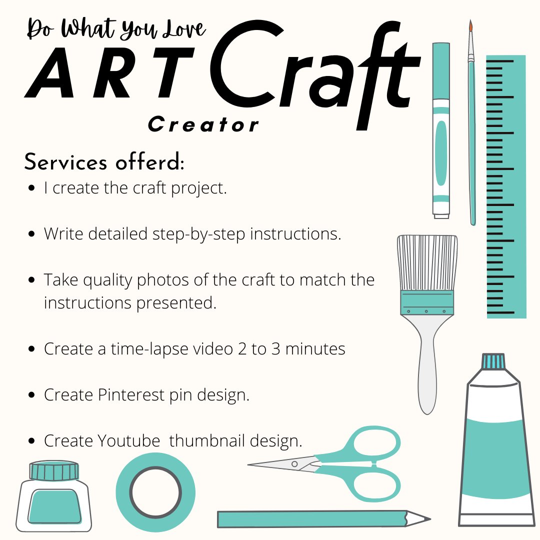 joanvVega's tweet photo. Good day! These are the services that I offer if you want to know more message me and I will send you my media kit. Have a great day :)

-Joan 🌻
#Artandcraftcreator  #artandcraft #VirtualAssistant #CreativeVirtualAssistant 
#DoWhatYouLoveThank https://t.co/OoiXxY5LBD