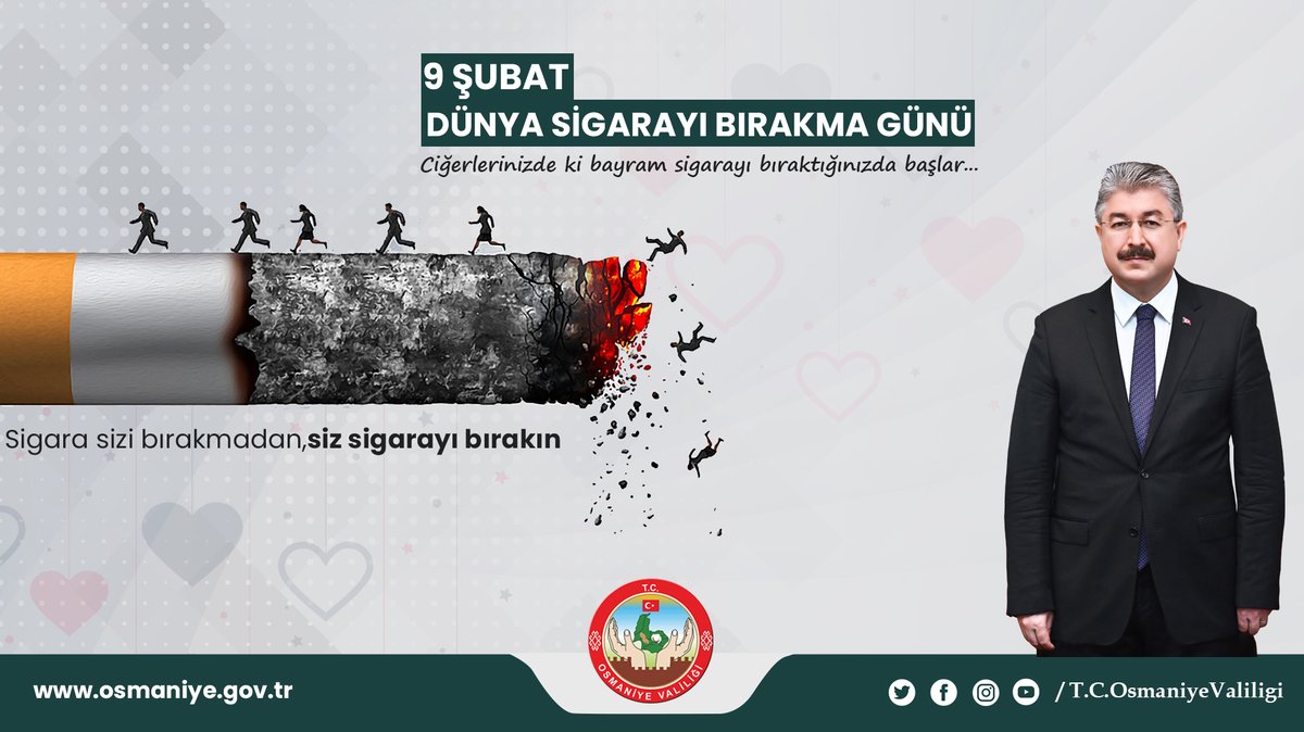 Sigara Sizi Bırakmadan, Siz Sigarayı Bırakın❗

9 Şubat Dünya Sigarayı Bırakma Gününde siz de kendinize ve çevrenize bir iyilik yapın, sigarayı bırakın.

#SigarayıBırakmaGünü

<a href="/DrErdincYILMAZ1/">Dr. Erdinç YILMAZ🇹🇷</a>