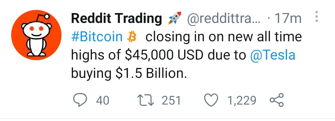 ziminvestors's tweet photo. Straight to the Moon. Investors watch this space.
#ElonMusk #ElonDOGE #Bitcoin #Tesla https://t.co/u5XLPHZ86e