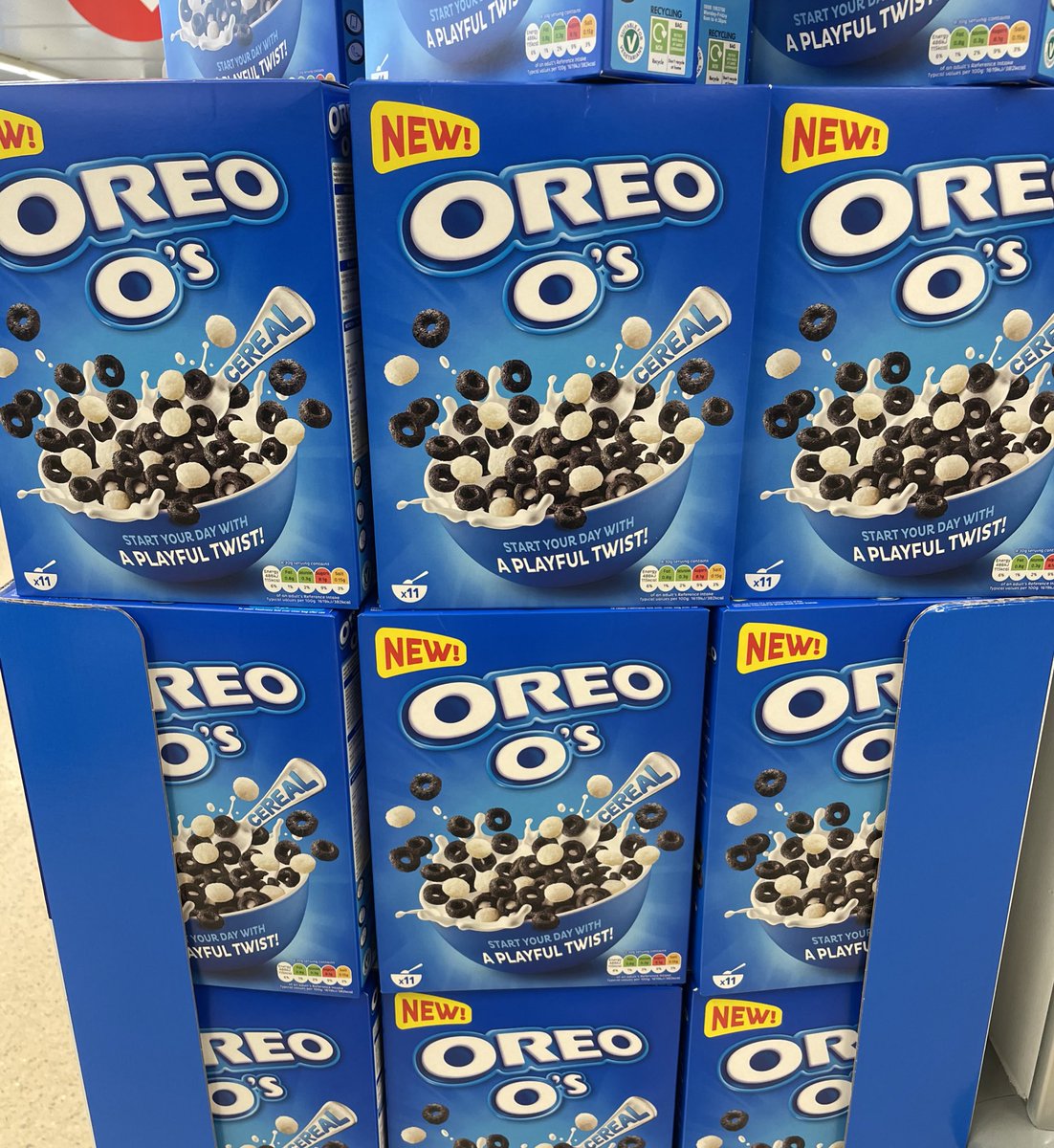 All_Things_New_'s tweet photo. Oreo O’s Cereal! 🥣 At Tesco @OreoUki #oreo #oreoos #cereal #breakfast #wellthisisnew https://t.co/01OmdkCDIq