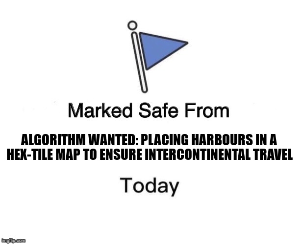 overflow_meme's tweet image. Algorithm wanted: placing harbours in a hex-tile map to ensure intercontinental travel stackoverflow.com/questions/6611… #languageagnostic #graphalgorithm #graphtheory #algorithm